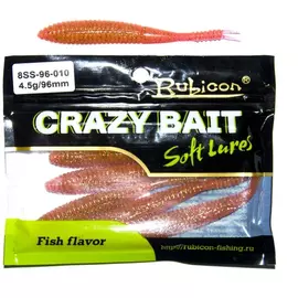 Съедобная силиконовая приманка RUBICON Crazy Bait SS 4.5g, 96mm, цвет 010 арт. 8SS-96-010 (6 шт) tr-197652