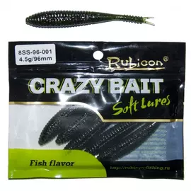 Съедобная силиконовая приманка RUBICON Crazy Bait SS 4.5g, 96mm, цвет 001 арт. 8SS-96-001 (6 шт) tr-197650