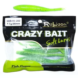 Съедобная силиконовая приманка RUBICON Crazy Bait SS 4.5g, 96mm, цвет 202 арт. 8SS-96-202 (6 шт) tr-197655