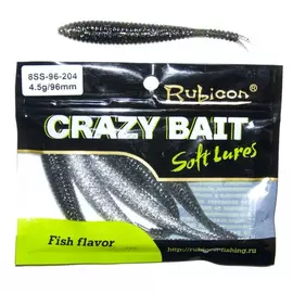 Съедобная силиконовая приманка RUBICON Crazy Bait SS 4.5g, 96mm, цвет 204 арт. 8SS-96-204 (6 шт) tr-197656