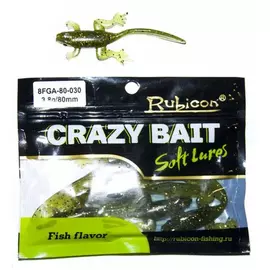 Съедобная силиконовая приманка RUBICON Crazy Bait FGA 3.8g, 80mm, цвет 030 арт. 8FGA-80-030 (6 шт) tr-197664