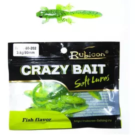 Съедобная силиконовая приманка RUBICON Crazy Bait FGA 3.8g, 80mm, цвет 202 арт. 8FGA-80-202 (6 шт) tr-197665