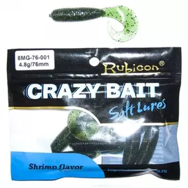 Съедобная силиконовая приманка RUBICON Crazy Bait MG 4.8g, 76mm, цвет 001 арт. 8MG-76-001 (6 шт) tr-197628