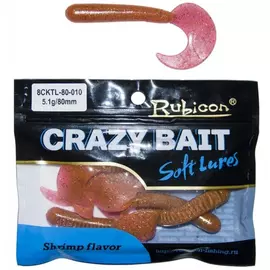 Съедобная силиконовая приманка RUBICON Crazy Bait CKTL 5.1g, 80mm, цвет 010 арт. 8CKTL-80-010 (7 шт) tr-197764