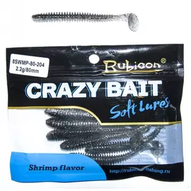 Съедобная силиконовая приманка RUBICON Crazy Bait SWMP 2.2g, 80mm, цвет 204 арт. 8SWMP-80-204 (8 шт) tr-197726