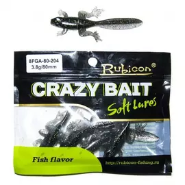 Съедобная силиконовая приманка RUBICON Crazy Bait FGA 3.8g, 80mm, цвет 204 арт. 8FGA-80-204 (6 шт) tr-197666