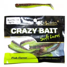 Съедобная силиконовая приманка RUBICON Crazy Bait LJ 3g, 79mm, цвет 213 арт. 8LJ-79-213 (8 шт) tr-197699