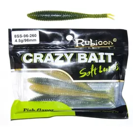 Съедобная силиконовая приманка RUBICON Crazy Bait SS 4.5g, 96mm, цвет 260 арт. 8SS-96-260 (6 шт) tr-197659
