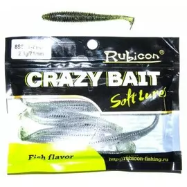 Съедобная силиконовая приманка RUBICON Crazy Bait SSDT 2.3g, 71mm, цвет 001 арт. 8SSDT-71-001 (8 шт) tr-197703