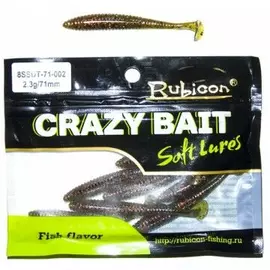 Съедобная силиконовая приманка RUBICON Crazy Bait SSDT 2.3g, 71mm, цвет 002 арт. 8SSDT-71-002 (8 шт) tr-197710