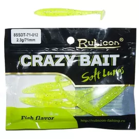 Съедобная силиконовая приманка RUBICON Crazy Bait SSDT 2.3g, 71mm, цвет 012 арт. 8SSDT-71-012 (8 шт) tr-197712