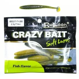 Съедобная силиконовая приманка RUBICON Crazy Bait SSDT 2.3g, 71mm, цвет 260 арт. 8SSDT-71-260 (8 шт) tr-197720