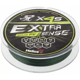 Шнур Helios Extrasense X4S PE Green 92m 2/31LB 0.25mm (HS-ES-X4S-2/31LB) tr-218896