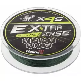Шнур Helios Extrasense X4S PE Green 92m 5/74LB 0.39mm (HS-ES-X4S-5/74LB) tr-218901