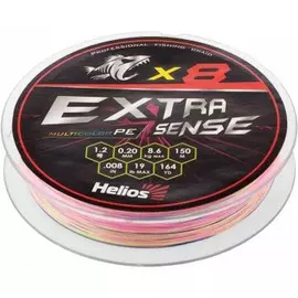 Шнур Helios Extrasense X8 PE Multicolor 150m 1.2/19LB 0.20mm (HS-ES-X8-1.2/19LB) tr-218886