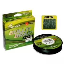 Шнур плетеный BULLIT BRAID 135М Dark Green 0.12mm tr-45439