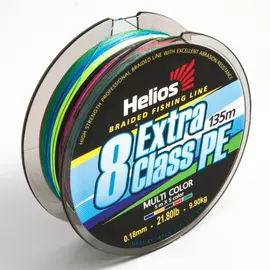 Шнур плетеный Helios EXTRA CLASS 8 PE BRAID Multicolor 0,18mm/135 (HS-8PEM-18/135 M) tr-119311