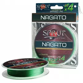 Шнур "Sprut" NAGATO Hard Ultimate Braided Line x4 ( 95m/Dark Green/0,12mm/9,1kg) tr-231696