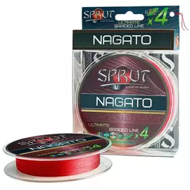 Шнур "Sprut" NAGATO Hard Ultimate Braided Line x4 ( 95m/Hot Red/0,23mm/17,8kg) tr-231723