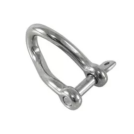 Скоба такелажная изогнутая с винтовым пальцем, 10 мм 02110
