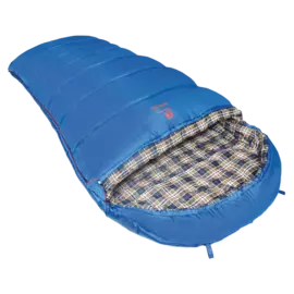 Спальный мешок-одеяло Mega BTrace серый/синий, левый S0565(L)