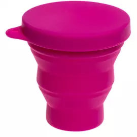 Стакан силиконовый складной с крышкой (PR-FH039) tr-238279
