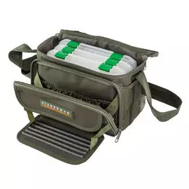 Сумка рыболова 25х14х18 см с комплектом коробок для снастей F46sum+kompl