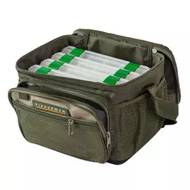 Сумка рыболова 27х19х22 см с комплектом коробок для снастей F43Msum+kompl