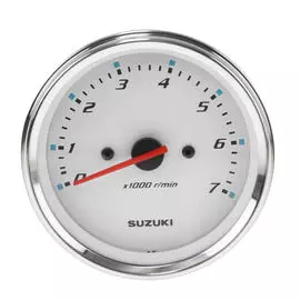 Тахометр 4", 7000 об/мин, Suzuki DF8A-30A,DT30/40, белый (эл.стартер) 3420093J32000