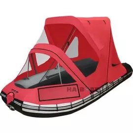 Тент-комби для лодок ПВХ 300-315, Oxford 600D, красный tent300-315TK_red