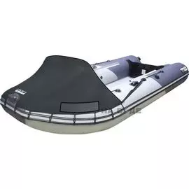 Тент носовой без окна для лодки ПВХ, 450-500, Oxford 600D, темно-серый tent450-500NBO_dark_gray
