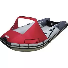 Тент носовой с окном для лодок ПВХ 300-360, Oxford 600D, красный tent300-360N_red