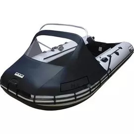 Тент носовой с окном и таргой для лодки ПВХ, 440-500, Oxford 600D, черный tent440-500TNOT_black