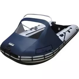 Тент носовой с окном и таргой для лодки ПВХ, 440-500, Oxford 600D, темно-синий tent440-500TNOT_dark_blue