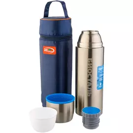 Термос "BIOSTAL-АВТО" с узкой горл. и прям. кр., с термочехлом, 1,2л. (NBP-1200-1) Biostal tr-183869