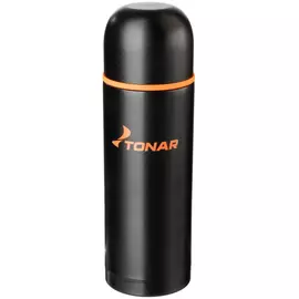 Термос HS.TM-025 1000ML черный (дополн.пласт.чашка) TONAR tr-149724