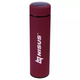 Термос N.TM-049-R 450ML с термодатчиком красный NISUS tr-247231