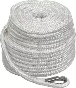 Трос якорный d14мм, L45м, белый, плетеный STALW06