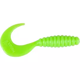 Твистер Helios Credo 2,35"/6,0 см Electric green 7шт. (HS-10-007) tr-124667