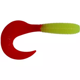 Твистер Helios Credo 3,35"/8,5 см Acid lemon &amp; Red 7шт. (HS-11-029) tr-150148