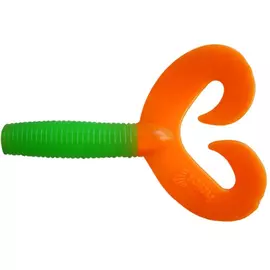 Твистер Helios Credo Double Tail 1,96"/5 см Lime &amp; Orange 10шт. (HS-27-020) tr-164025
