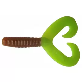 Твистер Helios Credo Double Tail 1,96"/5 см Rusty Gold &amp; Lime 10шт. (HS-27-017) tr-164034