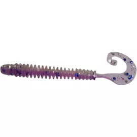 Твистер Helios Credo Long Body 2,95"/7,5 см Silver Sparkles &amp; Fio 12шт. (HS-9-036) tr-174290