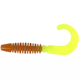 Твистер Helios Din 3,11"/7,9см Rusty Gold &amp; Lime 6шт. (HS-33-017) tr-203503