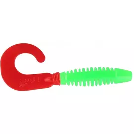 Твистер Helios Din 3,11"/7,9см Lime &amp; Red 6шт. (HS-33-021) tr-203493