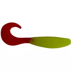 Твистер Helios Hybrid 2,75"/7,0 см Acid lemon &amp; Red 7шт. (HS-13-029) tr-150150