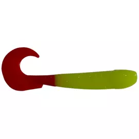 Твистер Helios Long Hybrid 3,55"/9,0 см Acid lemon &amp; Red 7шт. (HS-15-029) tr-150152