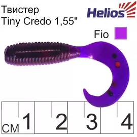 Твистер Helios Тiny Credo 1,55"/4 см Fio 12шт. (HS-8-012) tr-124701