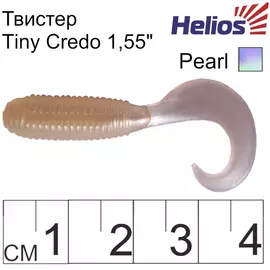 Твистер helios тiny credo 1,55"/4 см pearl 12шт. (hs-8-013) tr-124702