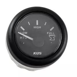 Указатель уровня сточных вод 0-190 Ом (ЕВРО), черный циферблат, черный ободок, д. 52 мм KY12202